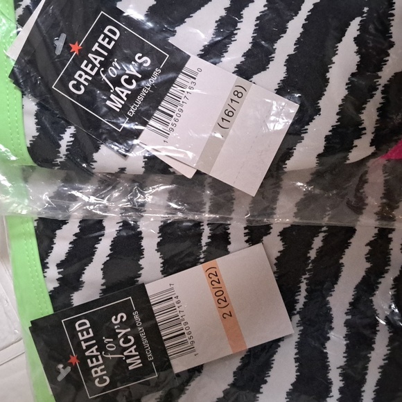 California Waves Zebra Print Plus Size Bikini Swim Bottoms - Picture 10 of 10